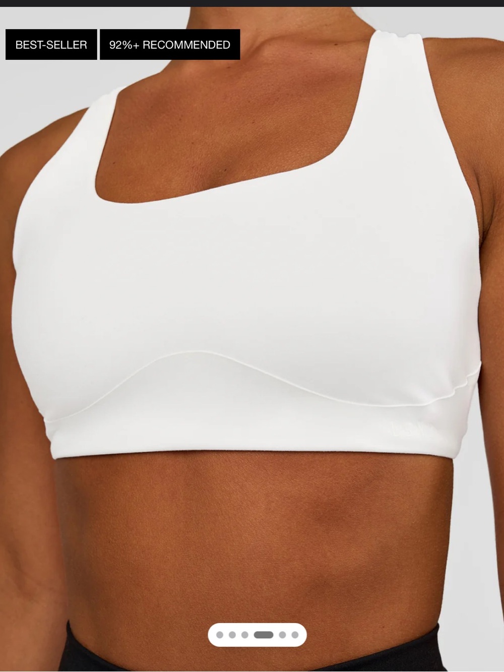 LSKD Aspire Sports Bra- white